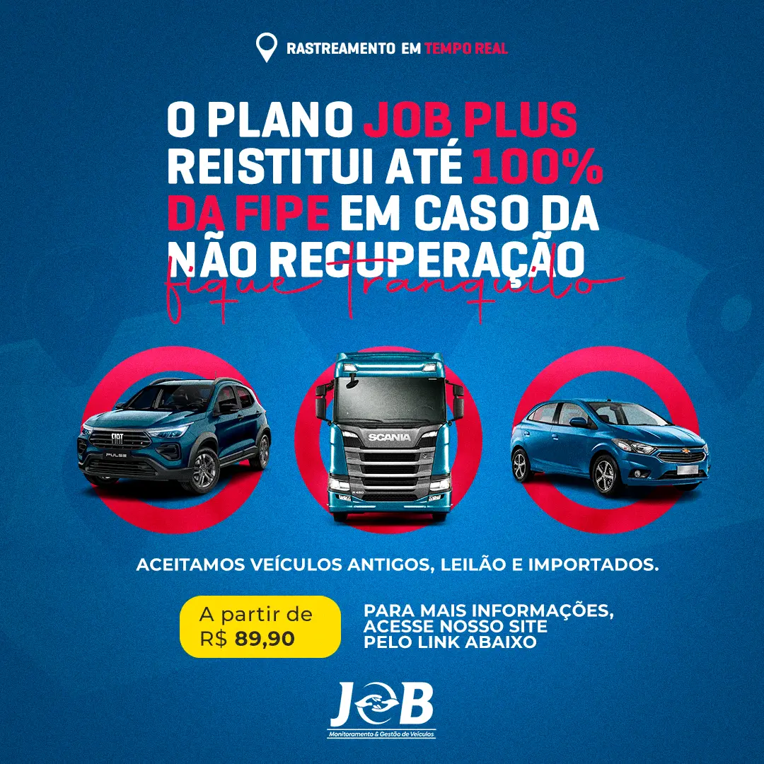 Design gráfico para campanha para divulgação de planos de monitoramento veicular